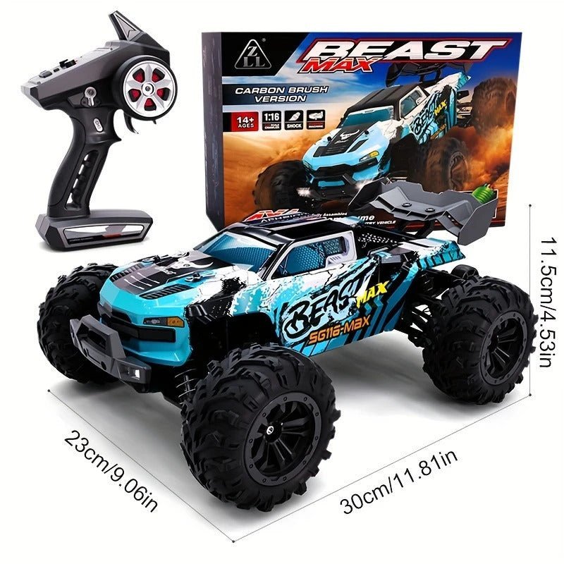 BEAST MAX RC Bil 70 km/h – 4WD Radiostyrd Terrängbil med Borstlos - Carlevel AB - Fordon och delar > Fordonstillbehör
