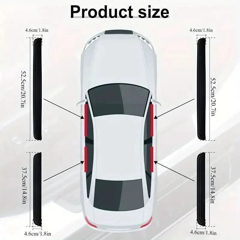 PVC auton kynnyssuoja - Suojaa ja paranna autosi kynnysten ulkonäköä - Carlevel - 