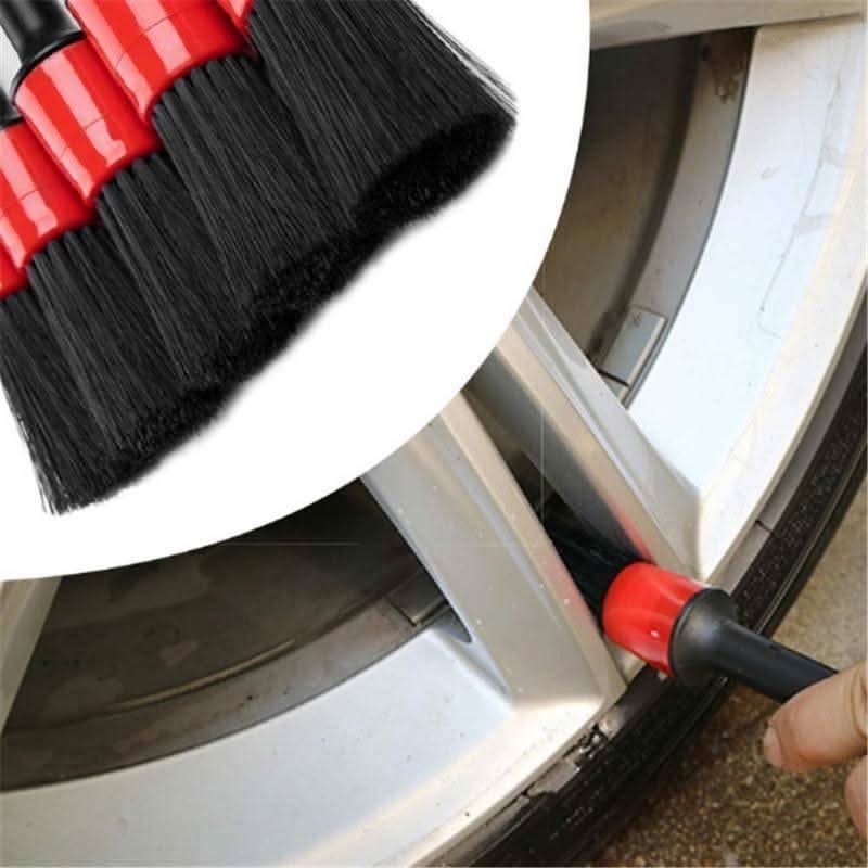 Bildetaljborsteset 5 - pack – Bilborstar för Fälgrengöring, Interiör & Luftuttag - Carlevel - 