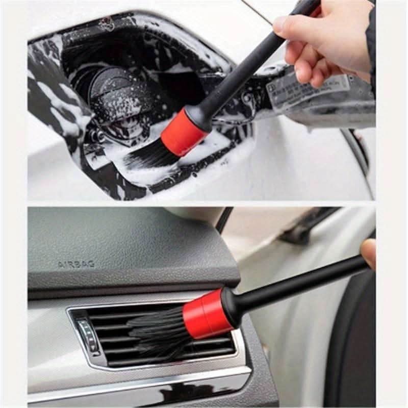 Bildetaljborsteset 5 - pack – Bilborstar för Fälgrengöring, Interiör & Luftuttag - Carlevel - 