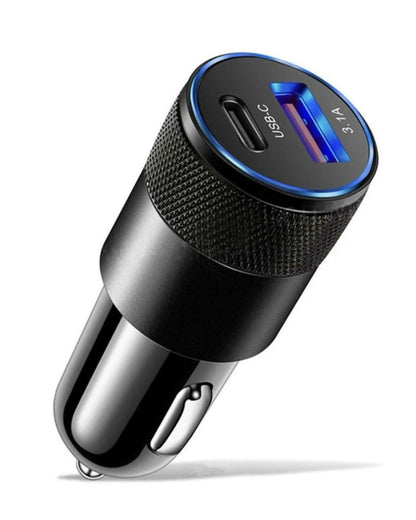 Billaddare USB 3.1A USB-C – Snabb Laddning för Mobil i Bilen - Carlevel AB - Fordon och delar > Fordonstillbehör