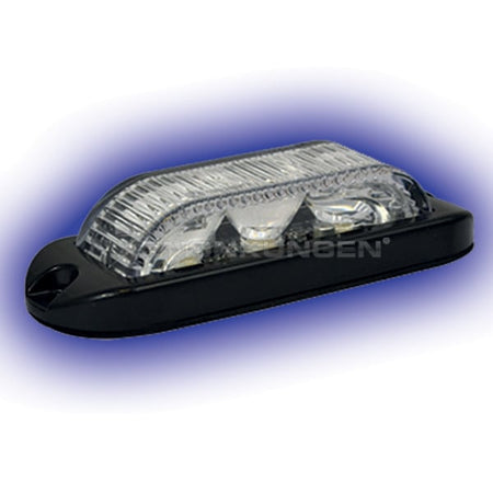 Blixtljus EQ 3LED 180 R10 Blå – 12/24V (10-30VDC) – IP67 - Carlevel AB - Fordon och delar > Fordonsdelar > Belysning