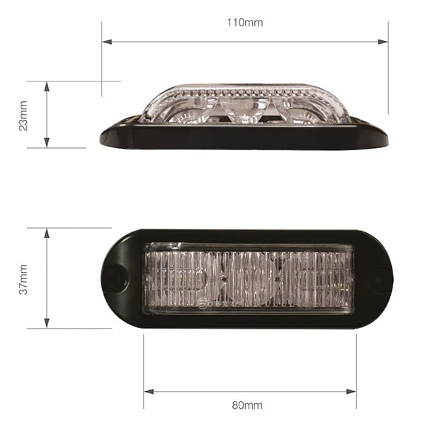 Blixtljus EQ 3LED 180 R10 - Carlevel AB - Fordon och delar > Fordonsdelar > Belysning