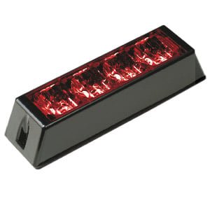 Blixtljus EQ 4LED R10 Röd - Carlevel AB - Fordon och delar > Fordonsdelar > Belysning