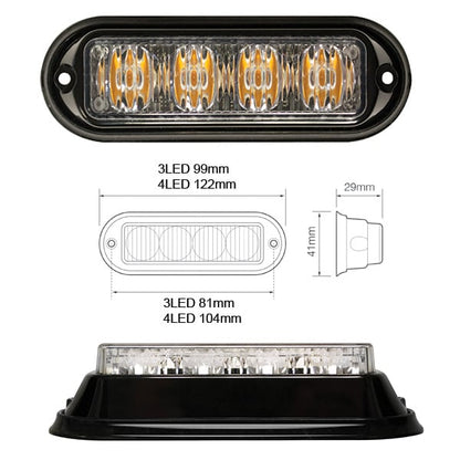 Blixtljus EQ 4LED – R65 Blå - Carlevel AB - Fordon och delar > Fordonsdelar > Belysning