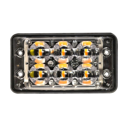 Blixtljus Super – Slim R65 6LED Block Amber - Carlevel AB - Fordon och delar > Fordonsdelar > Belysning