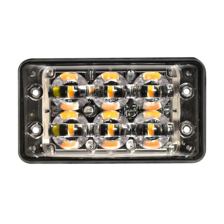 Blixtljus Super – Slim R65 6LED Block Amber - Carlevel AB - Fordon och delar > Fordonsdelar > Belysning