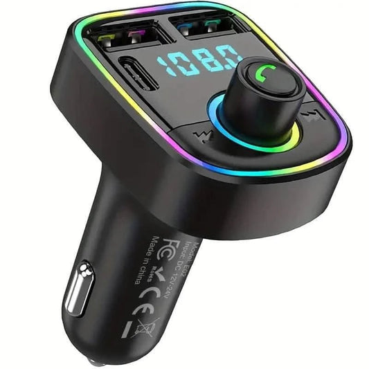 Bluetooth Biladapter: Trådlös FM - Sändare & Musikspelare med USB/TF - kortläsare - Carlevel - 