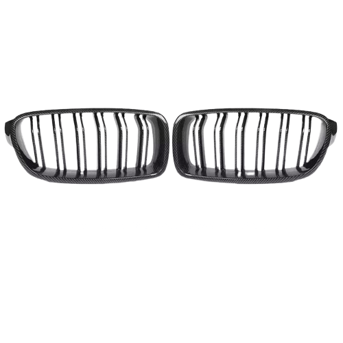 BMW 3 - serie F30/F35 Njurgaller 2012–2019 – Glanssvart Kolfibermönster - Carlevel - 