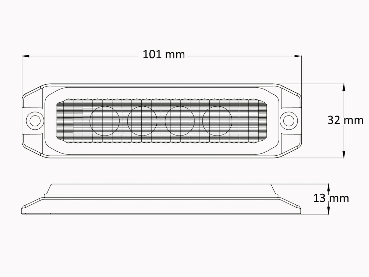BriodLights Backlampa mini platt - Carlevel AB - Fordon och delar > Fordonsdelar > Belysning