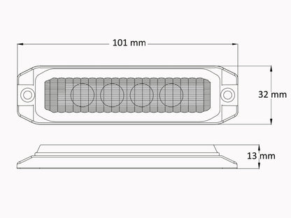 BriodLights Backlampa mini platt - Carlevel AB - Fordon och delar > Fordonsdelar > Belysning