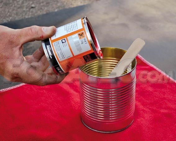 Bromsoksfärg komplett kit – racing rosso | Foliatec – produktvy från sidan | Foliatec