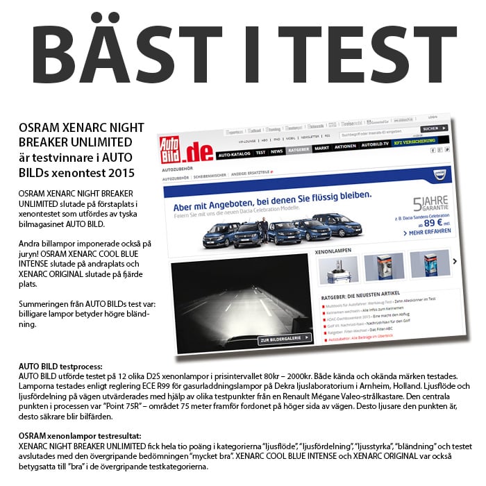 D1S Osram Xenarc Original - Carlevel AB - Fordon och delar > Fordonsdelar > Belysning > Halvljus