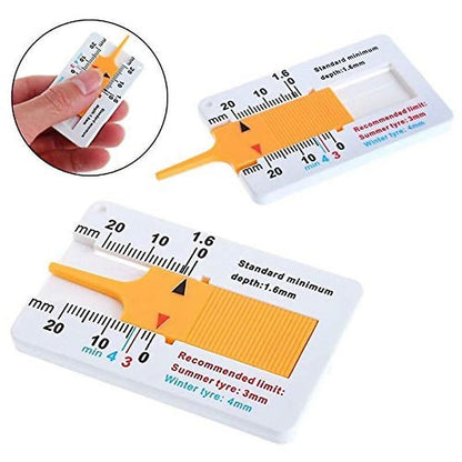 Däckdjupmätare 0 - 20mm – Exakt Mätverktyg för Mönsterdjup på Bil - och Lastbilsdäck - Carlevel - 