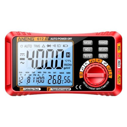 Digital Multimeter 3 - i - 1 – Temperatur, Luftfuktighet & 4000 Mätområden - Carlevel - 