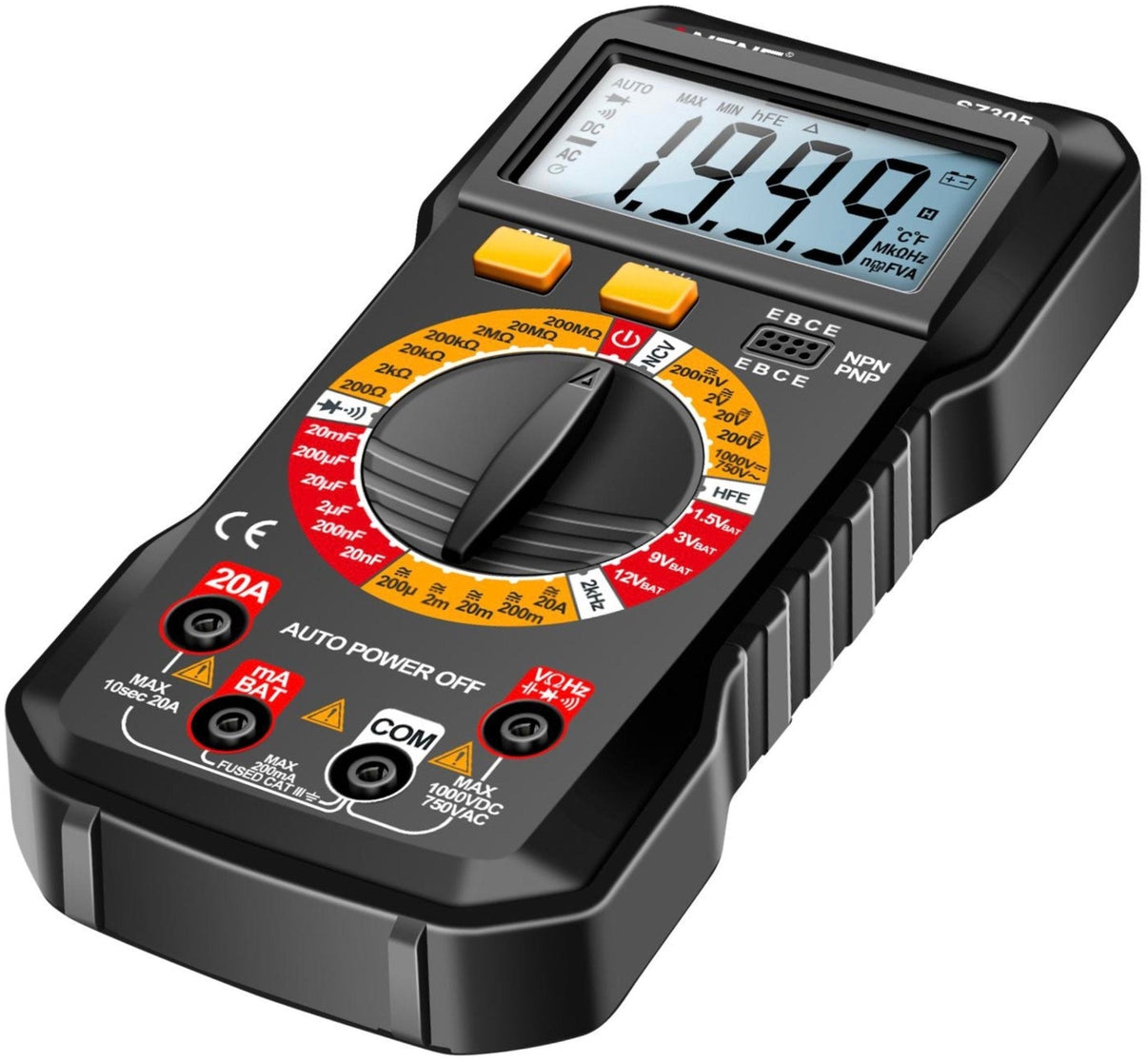 Digital multimeter ANENG SZ305 – NCV, auto range, 1000V/10A - Carlevel AB - Fordon och delar > Fordonstillbehör