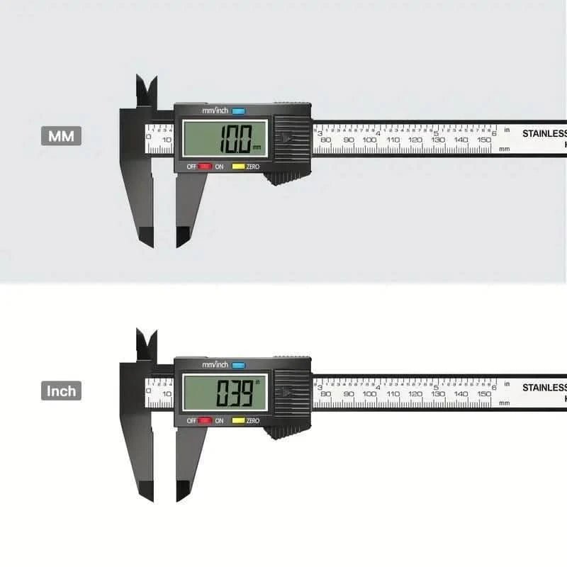 Digitalt skjutmått LCD 150 mm – Precist mätverktyg för bilreparation - Carlevel AB - Fordon och delar > Fordonstillbehör
