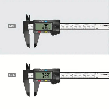 Digitalt Skjutmått med LCD - Display 150mm – Precist Mätverktyg i Rostfritt Stål - Carlevel - 