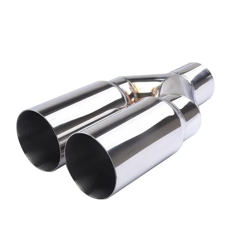 Dubbel Y - Format Ändrör i Rostfritt Stål – 63 mm Inlopp, 76 mm Utlopp - Carlevel - 