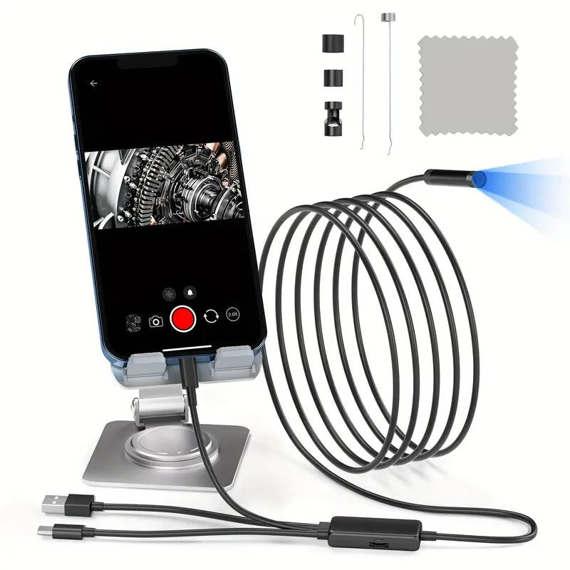 Endoskopkamera 5m – 1080p LED, USB - C, USB - A, Lightning Bil & Mobil - Carlevel - 