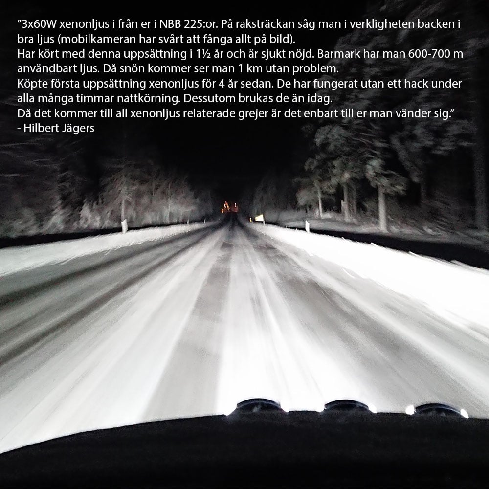 Extraljus NBB Alpha 225 60W Xenon - Carlevel AB - Fordon och delar > Fordonsdelar > Belysning > Extraljus