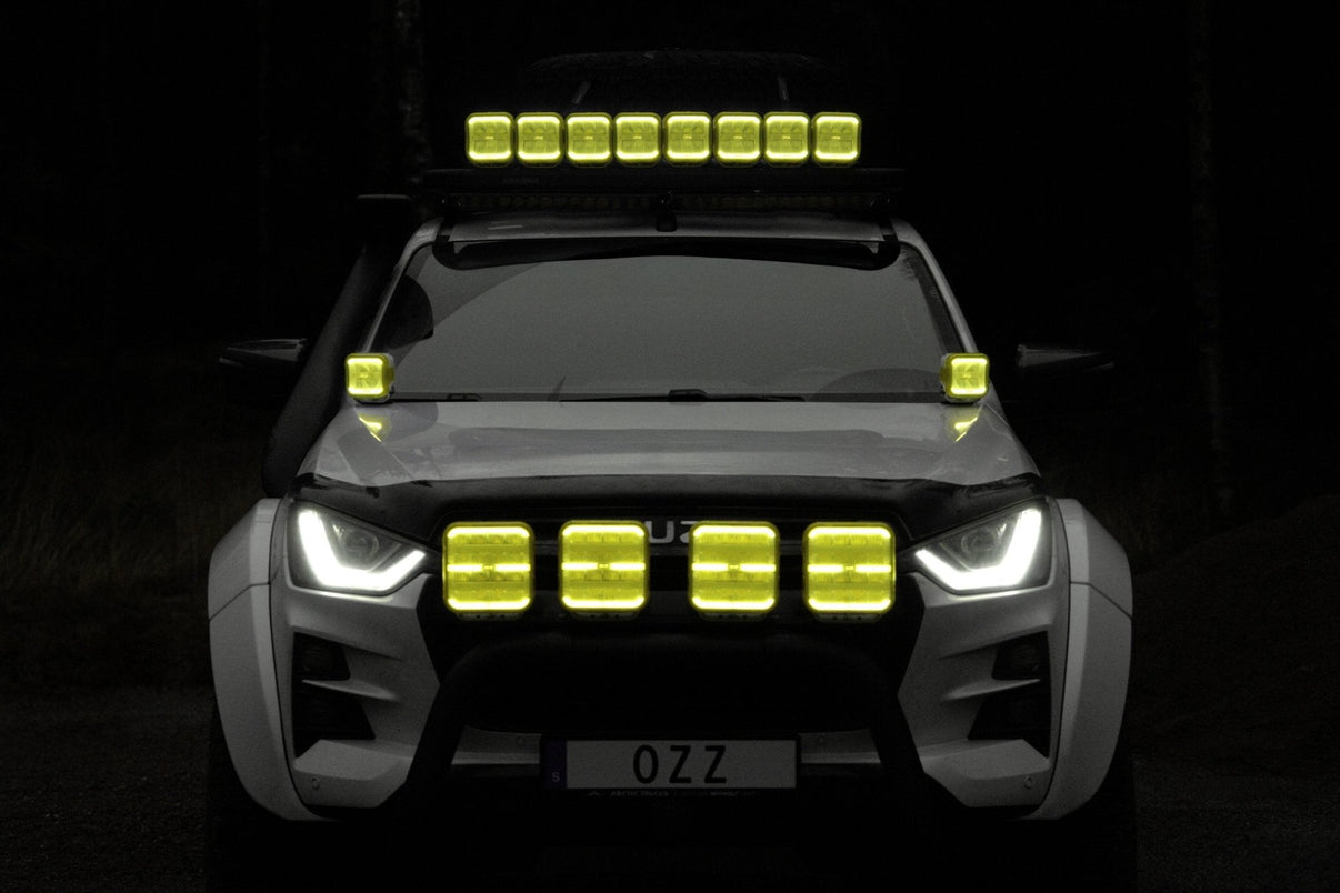 Extraljus SQR 3” 3500lm Driving Beam, OZZ Lights - Carlevel AB - Fordon och delar > Fordonsdelar > Belysning > Extraljus