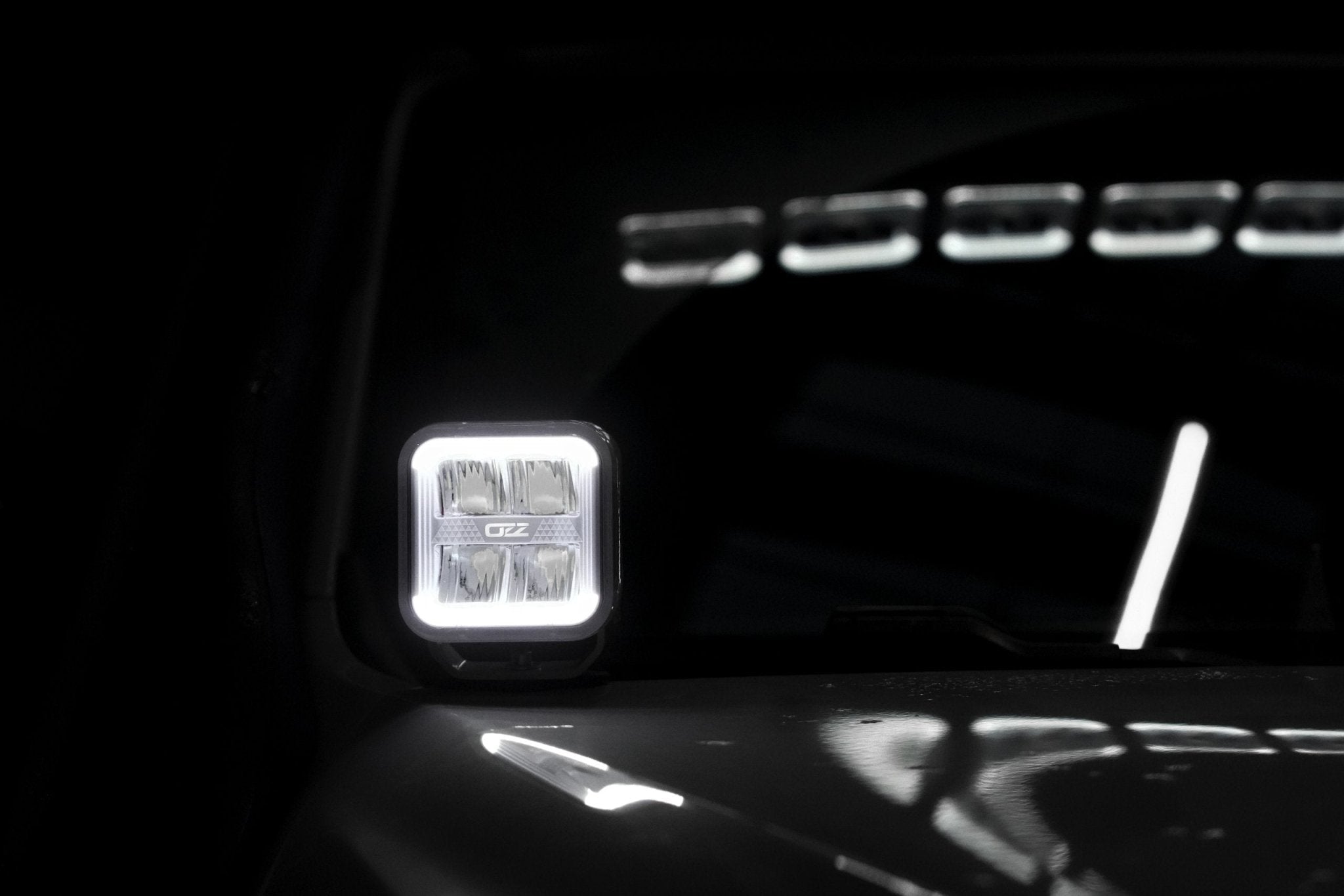 Extraljus SQR 3” 3500lm Driving Beam, OZZ Lights - Carlevel AB - Fordon och delar > Fordonsdelar > Belysning > Extraljus