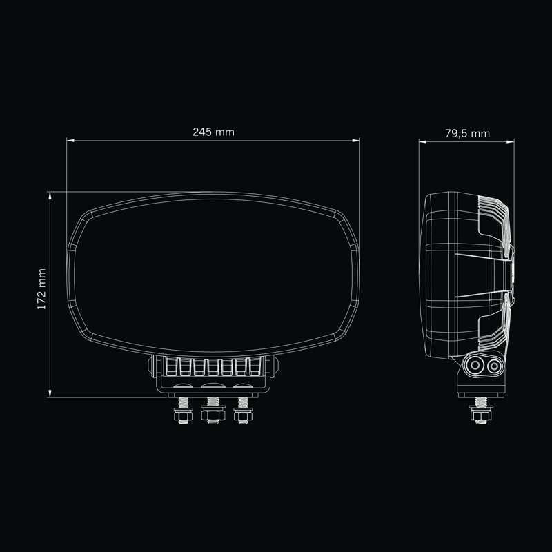 Extraljus Strands Firefly One Oval LED – 10500 lm Varningsljus - Carlevel AB - Fordon och delar > Fordonsdelar > Belysning > Extraljus