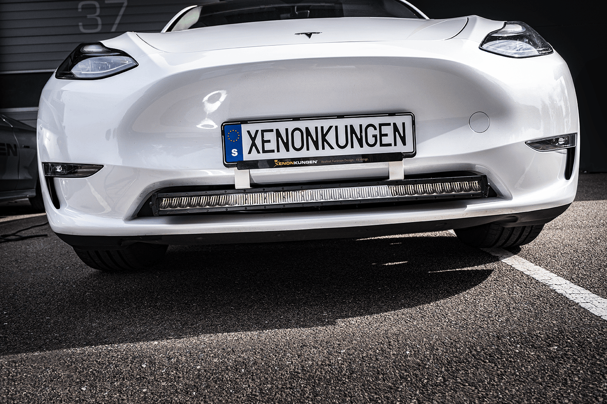 Extraljusfäste till Tesla LEDramp – Infällnadsfäste vit - Carlevel AB - Fordon och delar > Fordonsdelar > Belysning > Extraljus