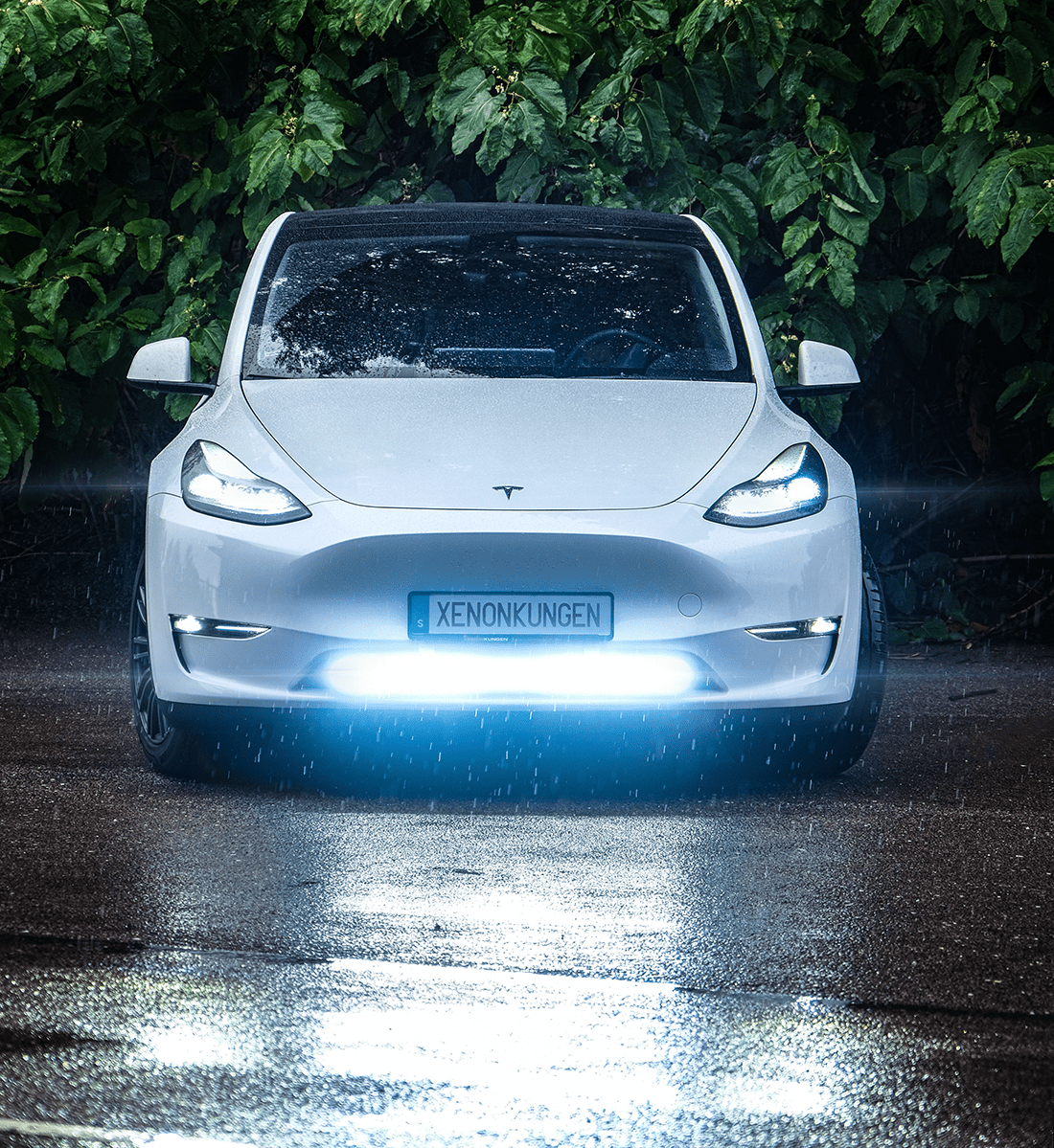 Extraljusfäste till Tesla LEDramp – Infällnadsfäste vit - Carlevel AB - Fordon och delar > Fordonsdelar > Belysning > Extraljus