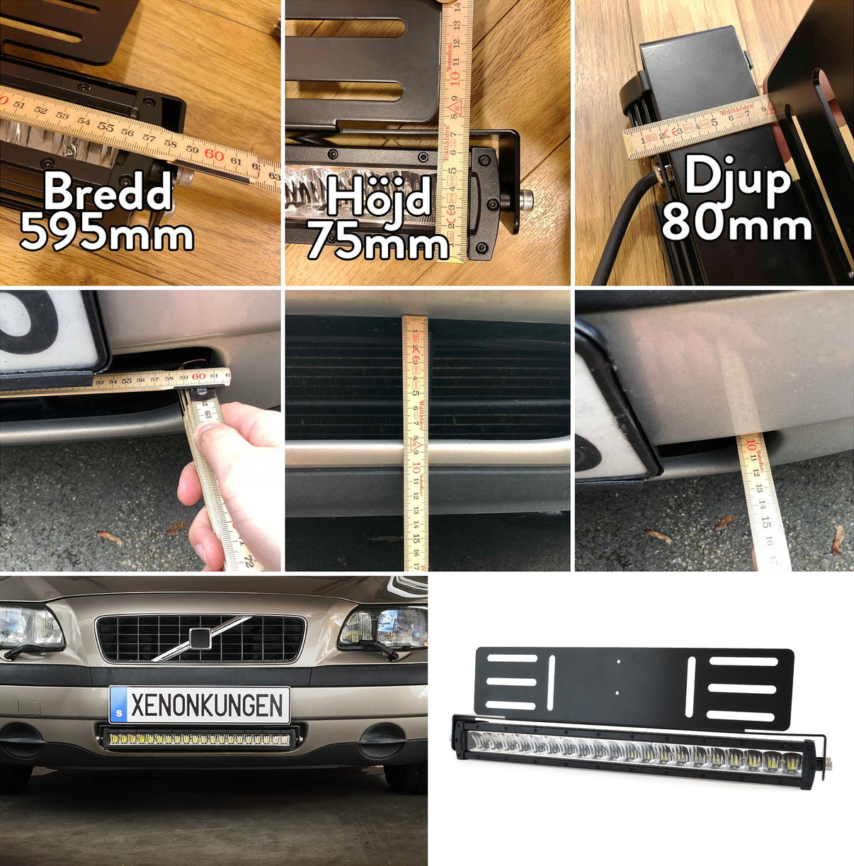 Extraljusfäste till X20 LEDramp – Infällnadsfäste - Carlevel AB - Fordon och delar > Fordonsdelar > Belysning > Extraljus