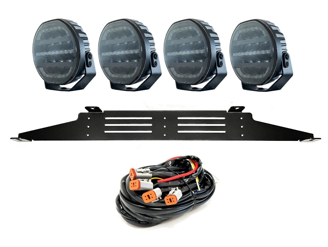 Extraljuspaket OZZ XR2 P7 Black X4 - Carlevel AB - Fordon och delar > Fordonsdelar > Belysning > Extraljus
