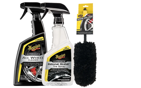 produktbild framifrån visande Däck och fälgpaket – Meguiar's