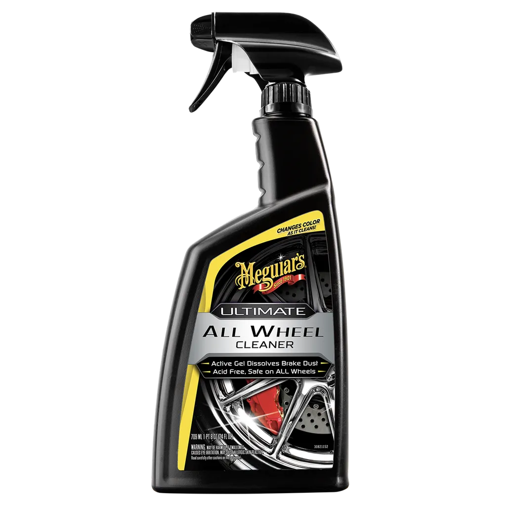 närbild på detaljer och material av Däck och fälgpaket – Meguiar's