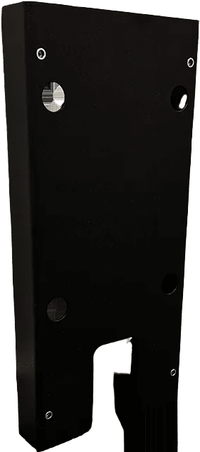 Fästplåt Zaptec Pro Mid till S-Line UNI BAS – 2-pack – Pulverlackerad aluminium – produktbild framifrån | S-Line