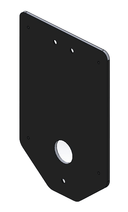 Fästplatta S - Line Home för Easee – till Home 80 stolpe - Carlevel - Stolpfäste