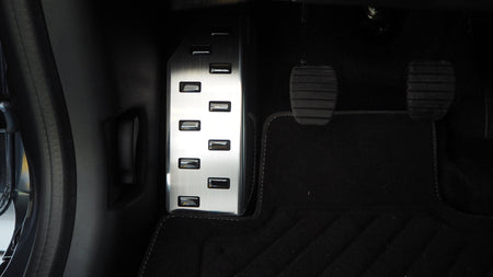 Fotstöd vänster stål/svart polyuretan Renault Clio III/IV 2005–2012 - Carlevel - 