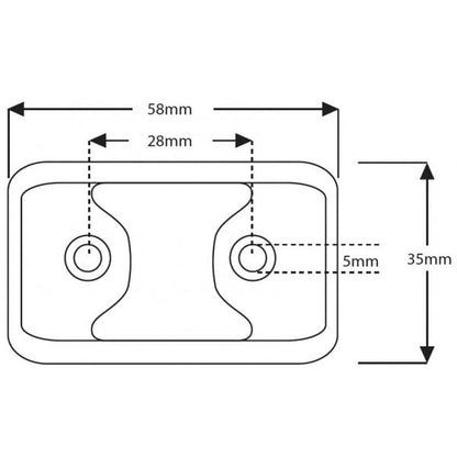 Frontmarkering 4LED Vit - Carlevel AB - Fordon och delar > Fordonsdelar > Belysning