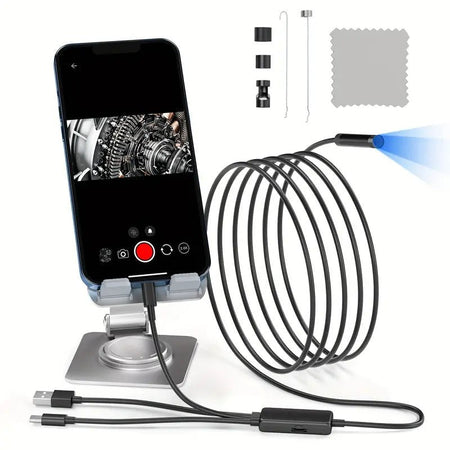 Inspektionskamera Bil 5m 1080p – LED USB-C USB-A Lightning - Carlevel AB - Fordon och delar > Fordonsdelar > Belysning