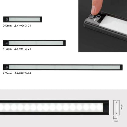 Interiör LED – List 260mm – ON/OFF – Svart - Carlevel AB - Fordon och delar > Fordonsdelar > Belysning