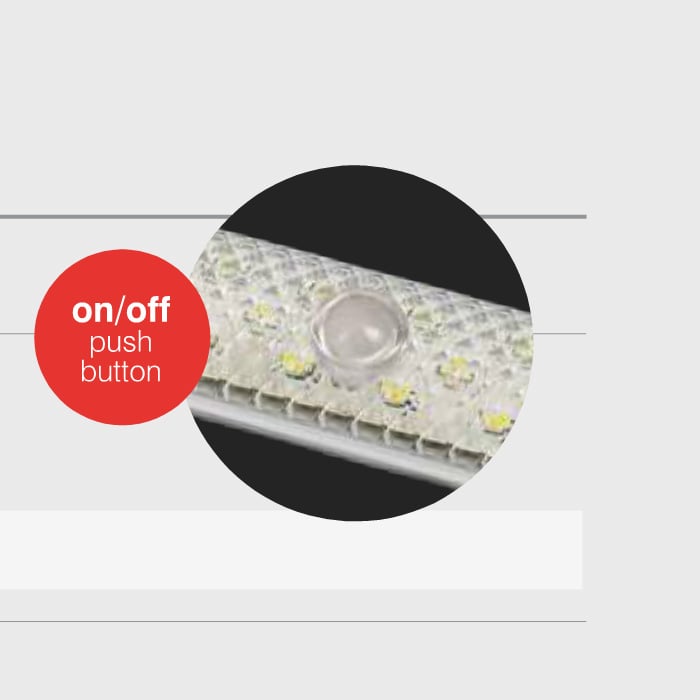 Interiör LED – List 300mm – On/Off - Carlevel AB - Fordon och delar > Fordonsdelar > Belysning