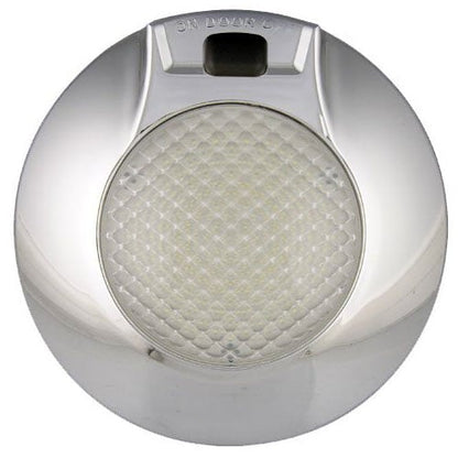 Interiörlampa Ø143mm – ON/OFF – Chrome - Carlevel AB - Fordon och delar > Fordonsdelar > Belysning