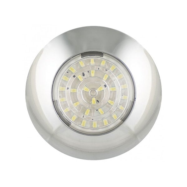 Interiörlampa Ø75mm – Chrome – 12V - Carlevel AB - Fordon och delar > Fordonsdelar > Belysning
