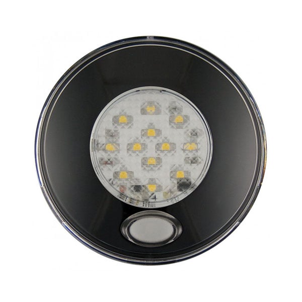 Interiörlampa Ø80mm – Night – Svart - Carlevel AB - Fordon och delar > Fordonsdelar > Belysning