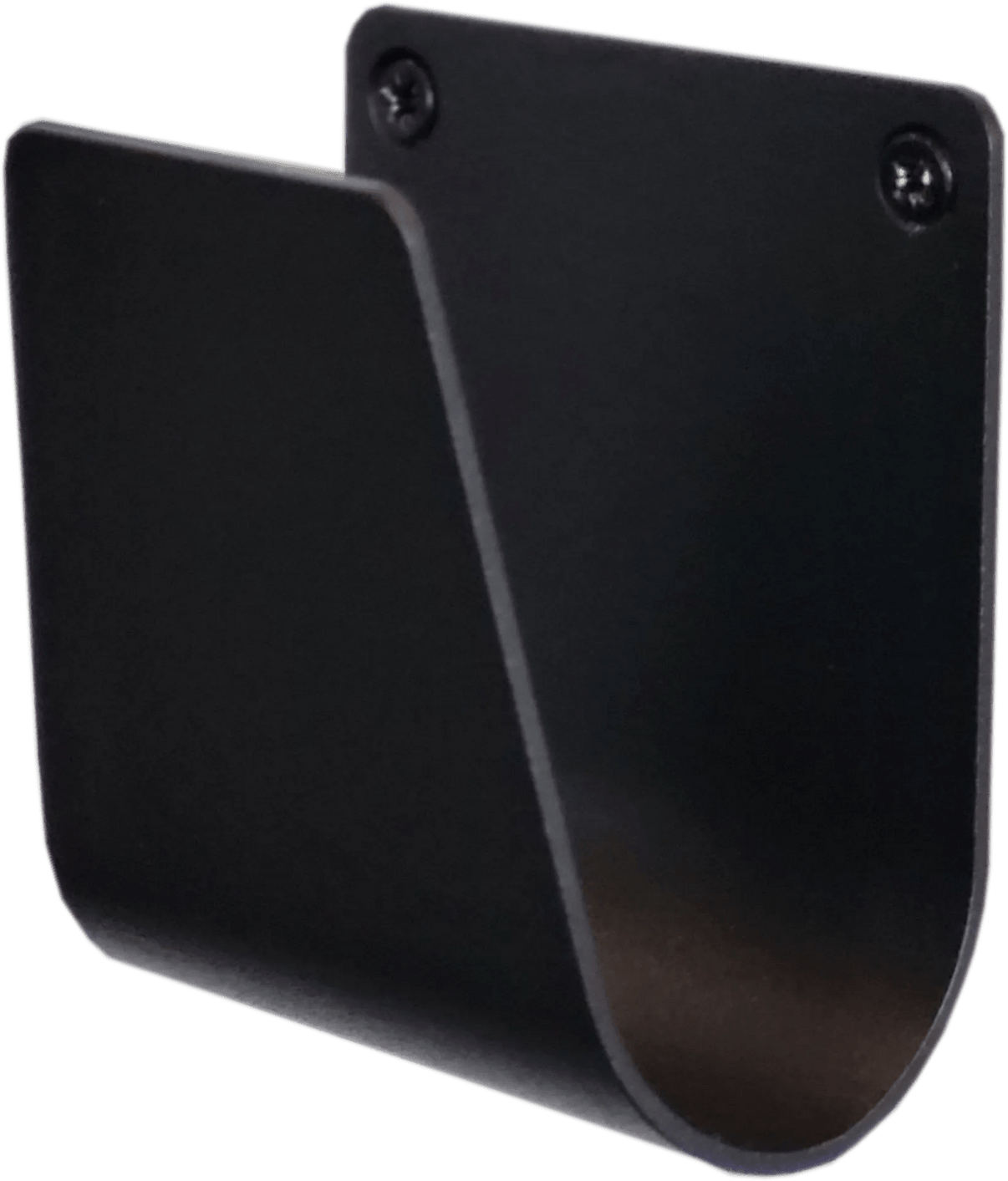 Kabelhållare för laddkabel – Svart väderbeständig stål S-Line – produktbild framifrån | S-Line