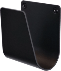 Kabelhållare för laddkabel – Svart väderbeständig stål S-Line – produktbild framifrån | S-Line