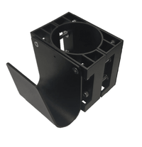 Kabelhållare singel för 60 mm stolpe – Svart S-Line – produktbild framifrån | S-Line