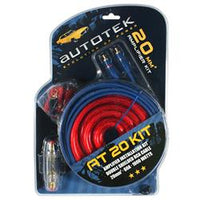 Kabelkit 20mm² – Komplett strömkabelsats för slutsteg och baslåda - Carlevel - kablar för baslåda