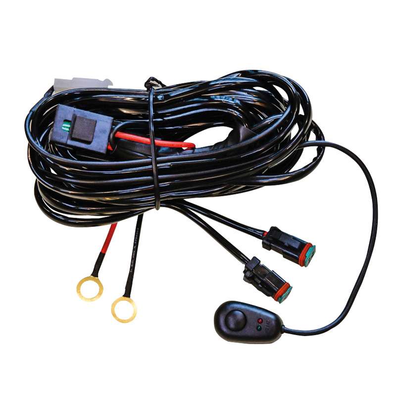 Kabelsats 2 DT - kontakter – För 2 extraljus 12V (Strands) - Carlevel - 