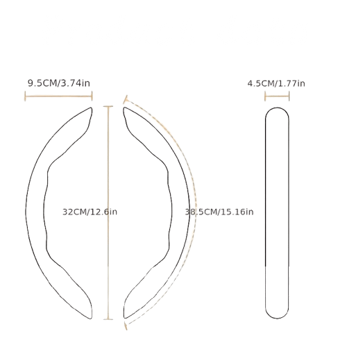 Rattöverdrag – Kolfiber-look 38,5 cm universell passform – närbild detaljer | Carlevel